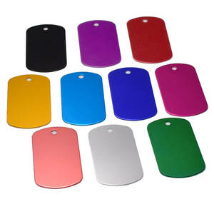 Fabrik-Großhandel Günstige 10-Farbige Blanko Eloxierte Hundemarke aus Aluminium mit Gravur Anpassbare Form für Haustiere zu Weihnachten - Product Image 4