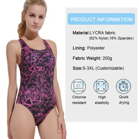 Traje de Baño de Una Pieza Personalizado para Mujer, Talla Grande, para Carreras y Entrenamiento, Protección Ultra UV, Resistente al Cloro, Ropa Deportiva Ecológica