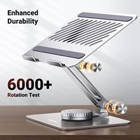 UGREEN Support d'ordinateur portable pour bureau Base rotative réglable à 360 ° compatible avec MacBook Pro Air Stand