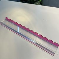 Support de rangement en acrylique pour Mahjong de 17,5 pouces, design ondulé, organisateur durable pour accessoires de jeux de société à domicile et en soirée