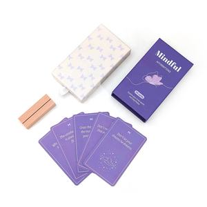 بطاقات تأكيد عائلية محمولة مطبوعة على الورق، بطاقات لعب مربعة مخصصة بألوان CMYK - Product Image 1