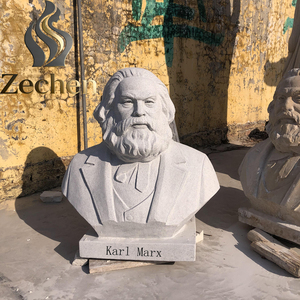 Statues en granit, statues en pierre mi-longues de célébrités du campus, statues de KARL Marx, Friedrich Engels, Joseph Stalin - Product Image 3