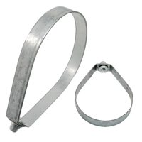 Collier de serrage pour tuyau en acier galvanisé en forme de poire de marque TJTC, support de suspension pour arroseur, métrique/pouce