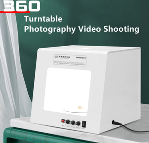 TB-30 Sanoto <span class=keywords><strong>Digital</strong></span> Photo Studio Tb30 joyería fotografía caja <span class=keywords><strong>de</strong></span> luz Softbox regulable con tocadiscos giratorio para escaneo 3D - Product Image 6