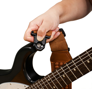 Cinghia <span class=keywords><strong>per</strong></span> Chitarra in Neoprene Personalizzata con Pelle Sintetica e Spugna Decompressiva <span class=keywords><strong>per</strong></span> un Comfort sulla Spalla - Campione Gratuito - Product Image 1
