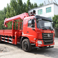 Grue télescopique montée sur camion Liyuan hydraulique 6-16 tonnes à bras articulé, haute efficacité, vente chaude