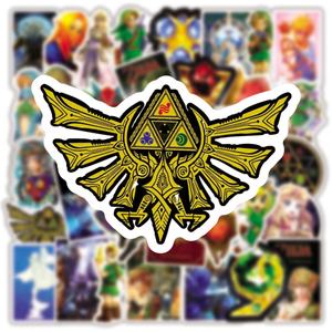 50 pièces célèbre jeu drôle la légende de <span class=keywords><strong>Zelda</strong></span> autocollant étiquette pour enfants garçon décor bricolage cahier téléphone vinyle autocollants - Product Image 5