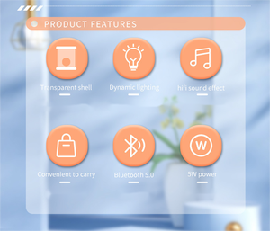 Haut-parleurs de bureau Haut-parleur intelligent RVB sans fil Haut-parleur de bureau pour tablette Ordinateur Cellulaires Armure Sans fil Bluetooth - Product Image 4