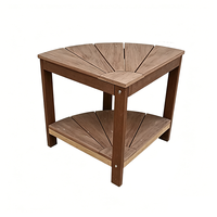 Chaise de jardin moderne de haute qualité, imperméable, en plastique, avec table triangulaire petite, mobilier d'extérieur, tabouret de douche