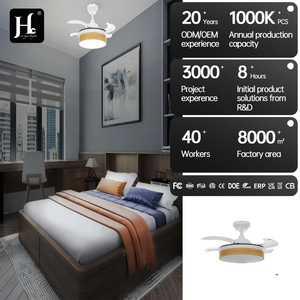 Ventilateur de plafond BLDC avec lampe LED dimmable, 4 pales, moderne, avec lumière et télécommande - Product Image 5