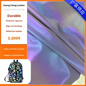 Светоотражающая переливающаяся искусственная кожа из полиуретана для сумок и клатчей, не скатывается, толщина 0,8-1,0 мм, аксессуары - Product Image 2