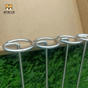 Factory Price G Shaped Landscape Staples Galvanized Garden Stakes Sod Pins Yard Lawn <strong>Spikes</strong> for Weed <strong>Barrier</strong> Plant Cover - Product Image 3