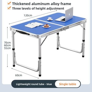 <span class=keywords><strong>Table</strong></span> <span class=keywords><strong>de</strong></span> repas pliable moderne pour l'extérieur, réglable en hauteur, portable, en alliage d'aluminium léger, empilable, pour le <span class=keywords><strong>camping</strong></span> et les parcs - Product Image 4