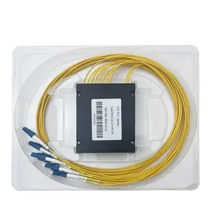 2x8 PLC Splitter Fibra óptica G657A FTTH Fibra óptica PLC Splitter OEM/ODM