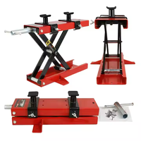 Support de cric de levage en acier pour moto Cric en acier réglable 500KG Plate-forme de réparation réglable pour moto