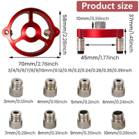 Outil de menuisier DIY en alliage d'aluminium pour traçage de ligne laser, perforation de trous, centrage de tenons en bois et localisation de perçage sur panneaux massifs