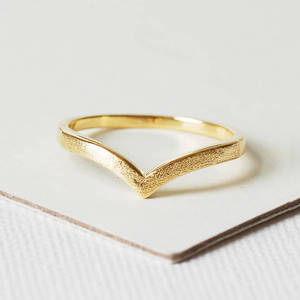 En çok satan özel 925 gümüş V şekli Chevron yüzük zirkon küçük - Product Image 1