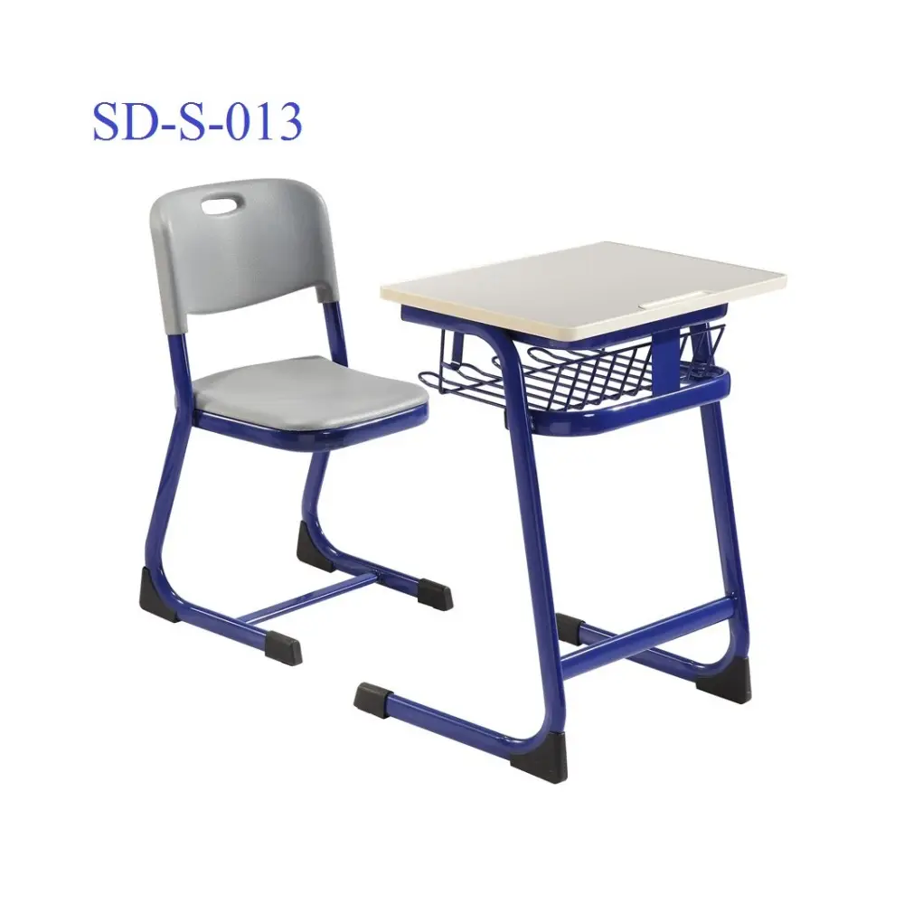 SD-S-013 Chine Meubles En Plastique Pas Cher École Primaire Enfants Étude Bureau Et Chaise De Classe