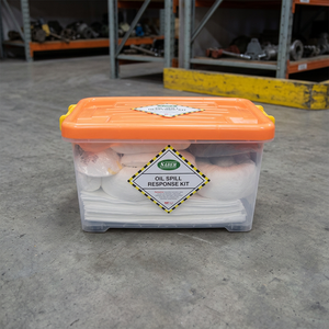 High Performance SABER Oil Spill Kit 45 Liter Model SO45-SK/CB with Clear Box for Larger Shop Leaks and Fast Deployment - Product Image 2