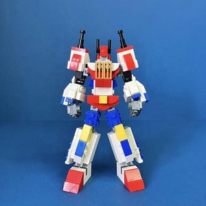Funbuild Biến Đổi Robot Gạch Đồ Chơi MOC-140768 SF-005 Biến Đổi Sao <span class=keywords><strong>Saber</strong></span> Hành Động Con Số Thay Đổi Vào Máy Bay Kid Quà Tặng - Product Image 4