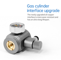 Régulateur de pression de CO2 miniature cylindrique de bureau 95g, bouteilles de gaz de remplacement jetables, système miniature de dioxyde de carbone