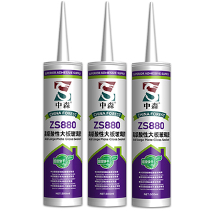 Keo dán Silicone thủy tinh axit để xây dựng cho tủ trưng bày kính niêm phong và liên kết trang trí nội thất - Product Image 1