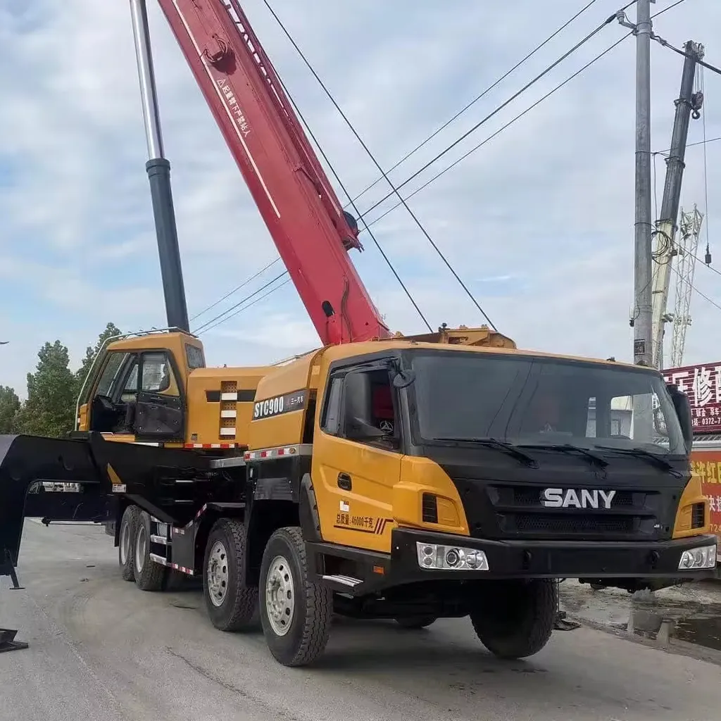 ขายรถบรรทุกบูมยืดไสลด์ Sany 220 ตันติดเครนรถบรรทุกติดเครน