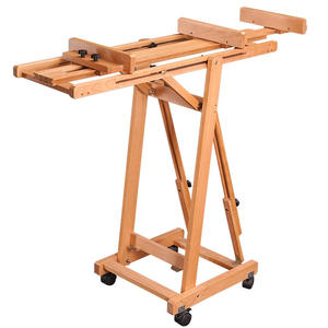 大人のためのプロの大きな固体ブナの床スタジオイーゼル多機能マスターペインティングイーゼル - Product Image 4