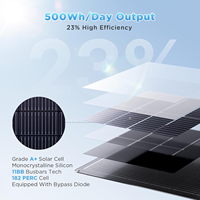 Panneau solaire flexible 50 watts, efficacité 23%, panneau solaire étanche IP68, module photovoltaïque pour camping-car, camping, camping-car, toit de yacht