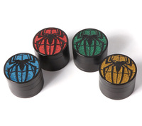 Broyeur à herbes manuel en zinc 50 mm, personnalisable avec logo, broyeur à herbes en métal Spider, broyeur à herbes portable pour fumer