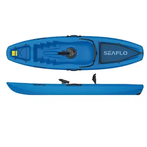 Single Sea Kayak Polyethylene SEAFLO Canoe Kayak 1 Person Paddle Lakes & Rivers Cano Seat 2.1 - 3m Canoa 1 Posto Canoa Com