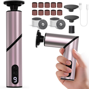 Outils de pédicure professionnels en acier inoxydable avec écran LCD, lime électrique pliable pour éliminer les callosités des pieds et des mains, pour les peaux mortes - Product Image 2