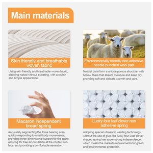 Tùy Chỉnh Nệm Nữ Hoàng Kích Thước Chất Lượng Cao Sang Trọng Nệm Nhà Cung Cấp Vua Cuộn Dây Hai Lớp Túi Mù<span class=keywords><strong>a</strong></span> Xuân Nệm Sản Xuất Tại Trung Quốc - Product Image 5