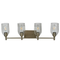 Applique murale design de style occidental de luxe 4 Lt avec ampoule allongée en verre clair E26
