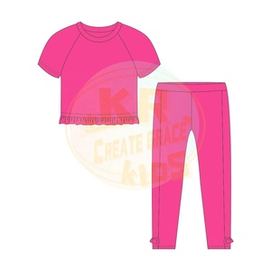 KERUI-Shirt and Short Set Cheap Pant Suits Children Half Sleeve Suit Boy and Girl Two Piece Sets - Product Image 2