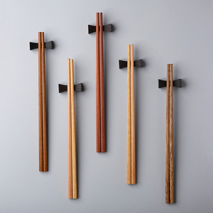 Custom Logo Chinese Japanese Korean Sushi <strong>Reusable</strong> Rosewood Ebony Beech Wooden <strong>Chopsticks</strong> - Product Image 1