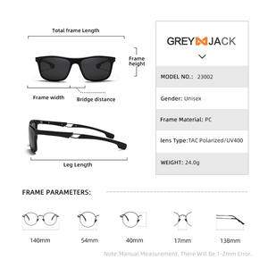 Gafas de sol polarizadas Greyjack Sports Square con lentes fotocromáticas UV400 para hombres, para conducir y andar en bicicleta - Product Image 3