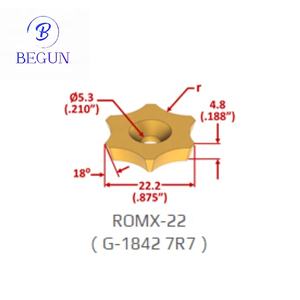 أدوات تشذيب حواف اللحام سداسية الأوجه من الكربيد من BEGUNTOOL طرازات DET3 DET5 DET7 DET8 DET9 DET10 DET11 DET12 DET13 DET15 - Product Image 2