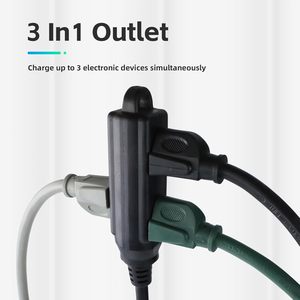 สายต่อปลั๊ก Nema แบบ Low Profile ยาว 1 ฟุต - สายเคเบิลแบบมีสายดิน 3 ขา ขนาด 16 AWG พร้อมเต้ารับ 3 ช่อง สำหรับใช้งานภายในอาคาร สีดำ - Product Image 3