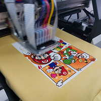 Imprimante de textile et de cuir numérique haute résolution 2400 Dpi double pour la Machine d'impression automatique de T-shirt d'encre pigmentée de tête