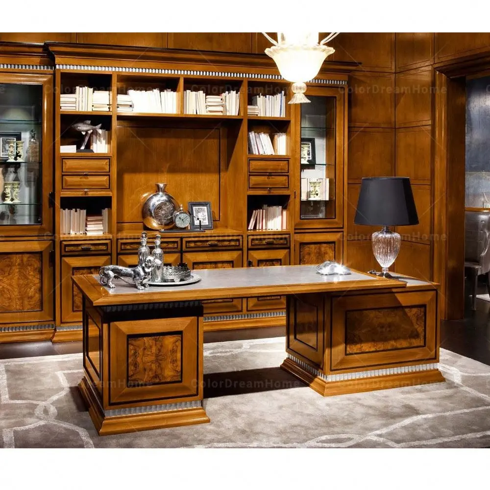 Hochwertige Büromöbel Luxus-Büro tische aus Holz für den Heimgebrauch
