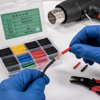 Kit de tubes thermorétractables en PE Solvet 300/250/500/530 pièces, résistant aux acides et aux alcalis, étanche IP67, isolation pour câbles