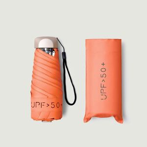 Parapluies de poche miniatures anti-UV personnalisés en polyester pongé, coupe-vent, avec impression de logo, vente en gros - Product Image 4