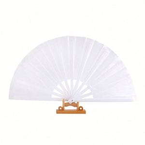 Éventail pliant en bambou de 13 pouces, grand format, pour la danse, avec logo personnalisé imprimé, bruit sonore, peinture par sublimation - Product Image 5