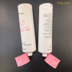 Tube cosmétique vide personnalisé en PE blanc de 80 ml, 100 ml, 120 ml, tube souple à presser pour soins de la peau avec bouchon coréen à clapet - Product Image 5