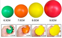 Jouets anti-stress en mousse PU avec logo personnalisé, multicolores, unisexes, diamètre 60 mm/70 mm/90 mm, balles douces pour soulager le stress, pour enfants