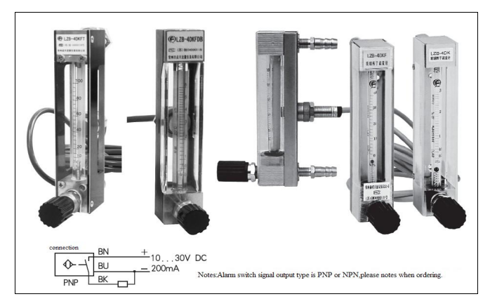 Rotamètre En Verre LZB-3WB – Débitmètre Pour Gaz – Oxygène, Azote, CO2