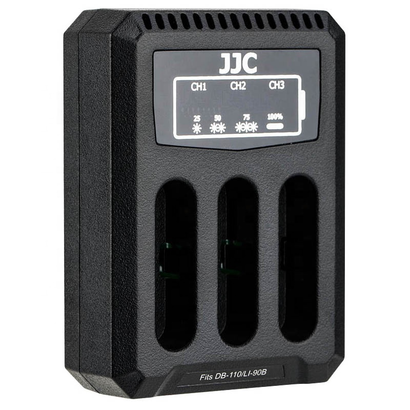 リコーDB-110、オリンパスLI-90B用のJJCUSBデュアルバッテリー充電器 