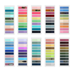 10 PCS 2000 Sheets,New Pattern Index Stickers for 2024, Designed for Student <b>Note</b>-taking and Office Organization,transparent. - Product Image 1