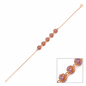 Amethyst CZ Stone <b>Ball</b> Charm Design Made in Turkey <b>Ball</b> Chain Wholesale 925 Sterling Silver Fine Jewelry - Product Image 2
